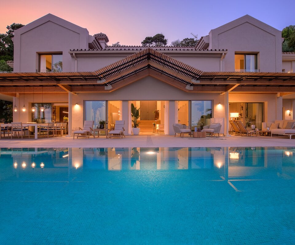 Exceptional villa showcasing luxury and Scandinavian design and sea views in La Zagaleta