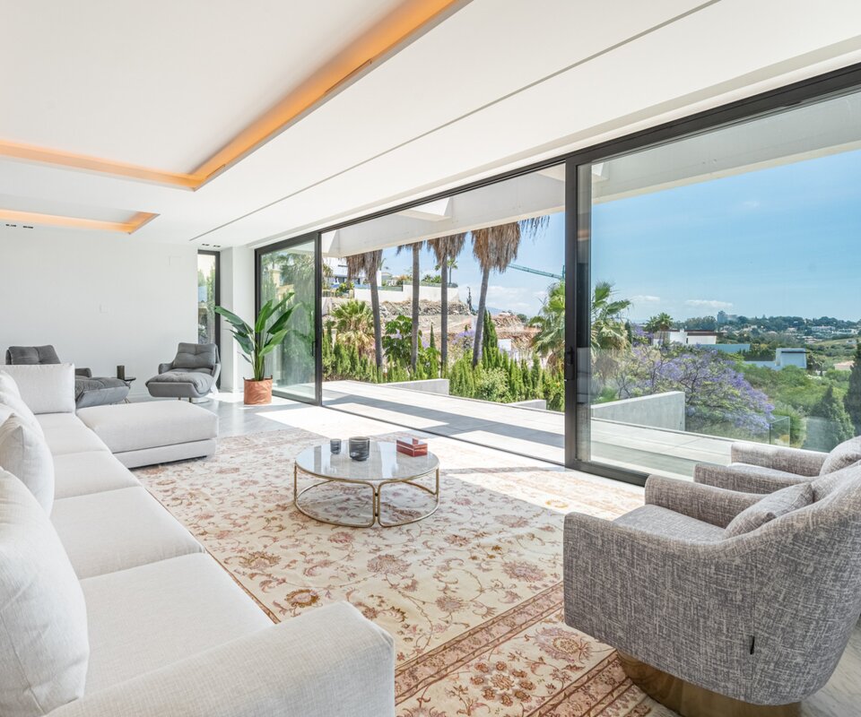 Nouvelle villa avec vue sur la mer à Los Flamingos